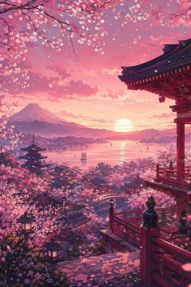 Contoh gaya tersendiri Sakura Studio yang dicipta di CreateVision AI