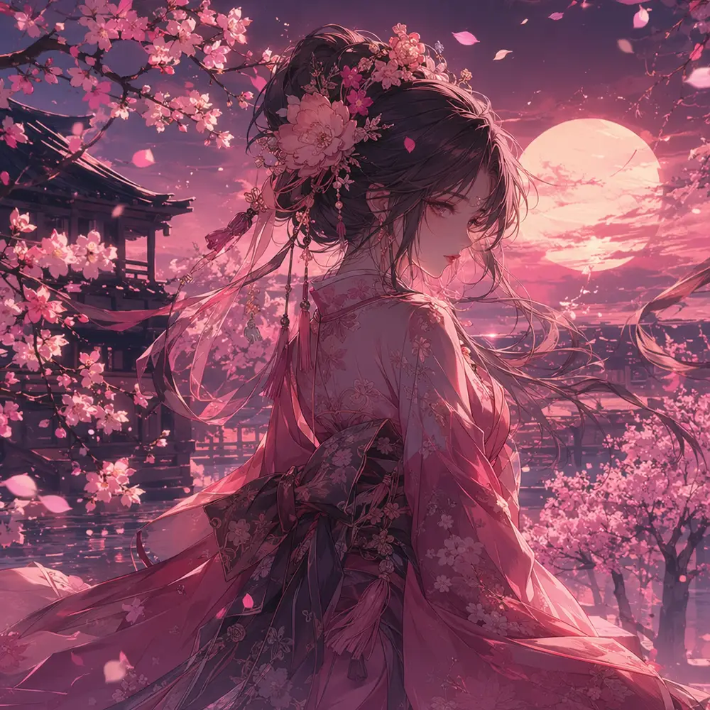 Contoh gaya tersendiri Sakura Studio yang dicipta di CreateVision AI