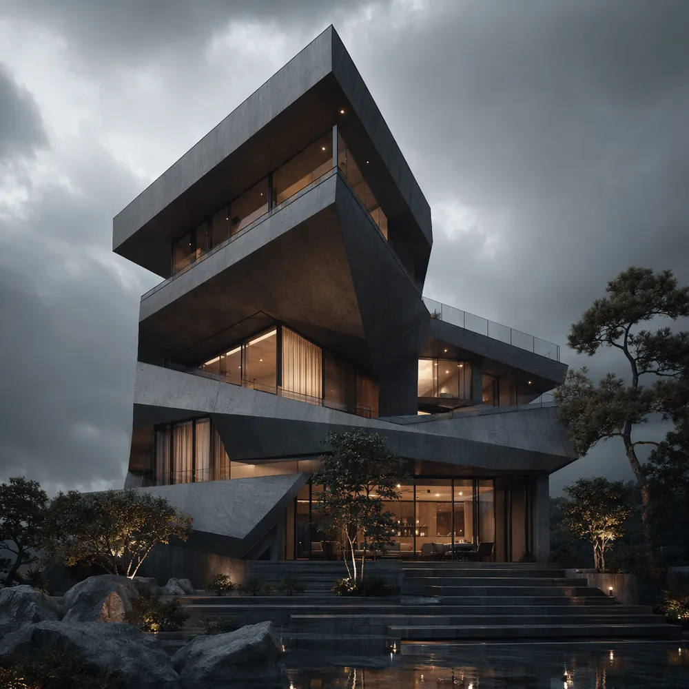 Blueprint Lens signature style example created on CreateVision AI