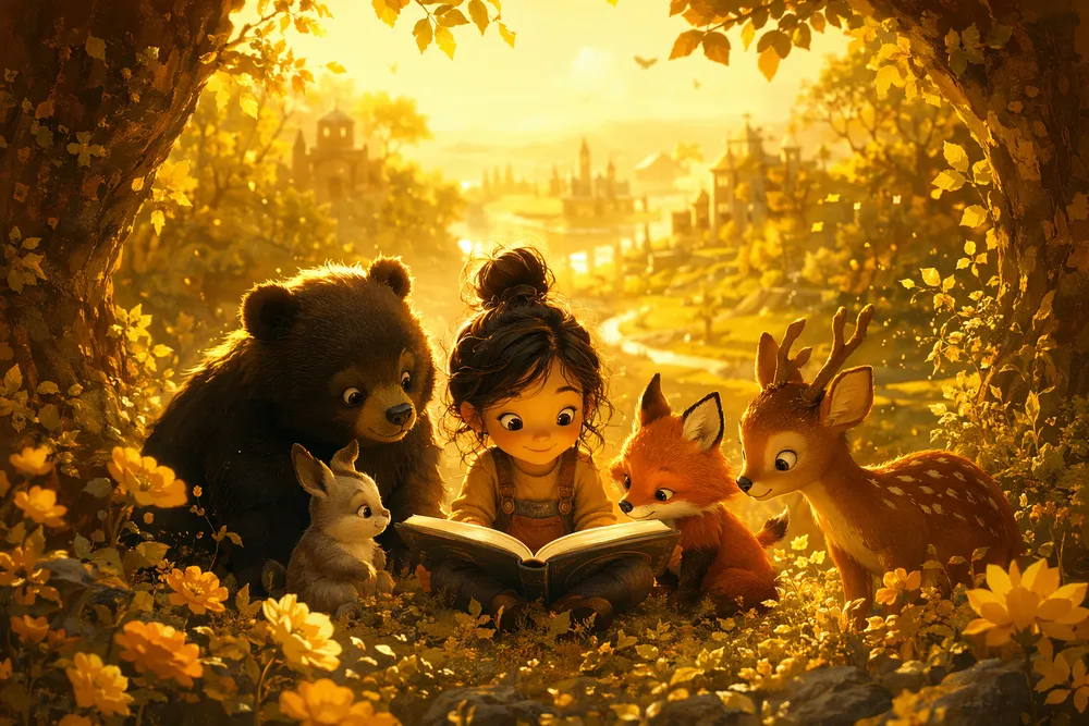Contoh gaya tersendiri Storybook Magic yang dicipta di CreateVision AI