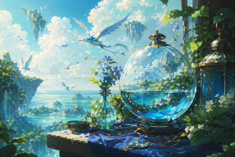 Contoh gaya tersendiri Miyazaki yang dicipta di CreateVision AI