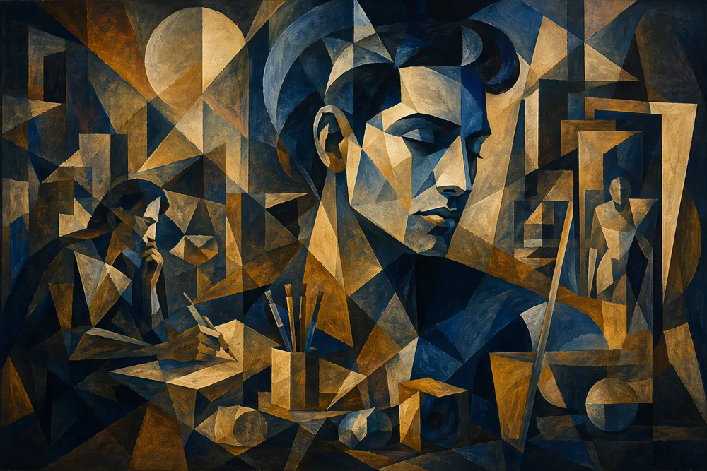 Picasso signature style example created on CreateVision AI