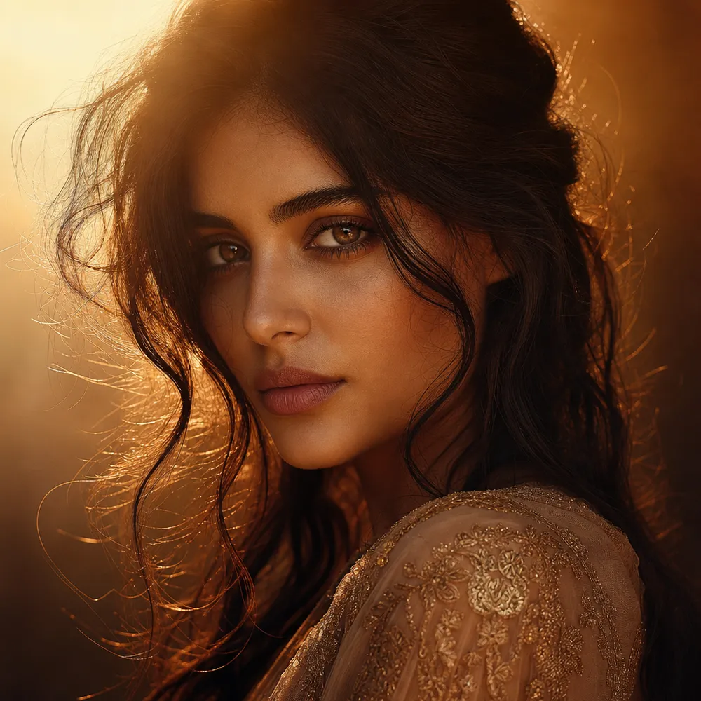Portrait Lens signature style example created on CreateVision AI