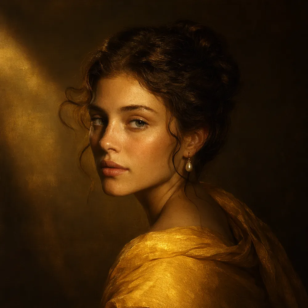 Contoh gaya tersendiri Rembrandt yang dicipta di CreateVision AI
