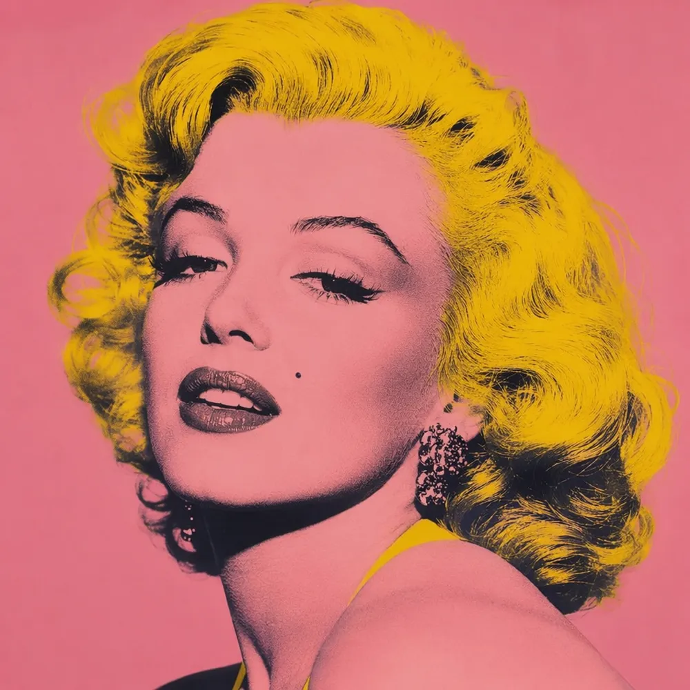 Contoh gaya tersendiri Warhol yang dicipta di CreateVision AI