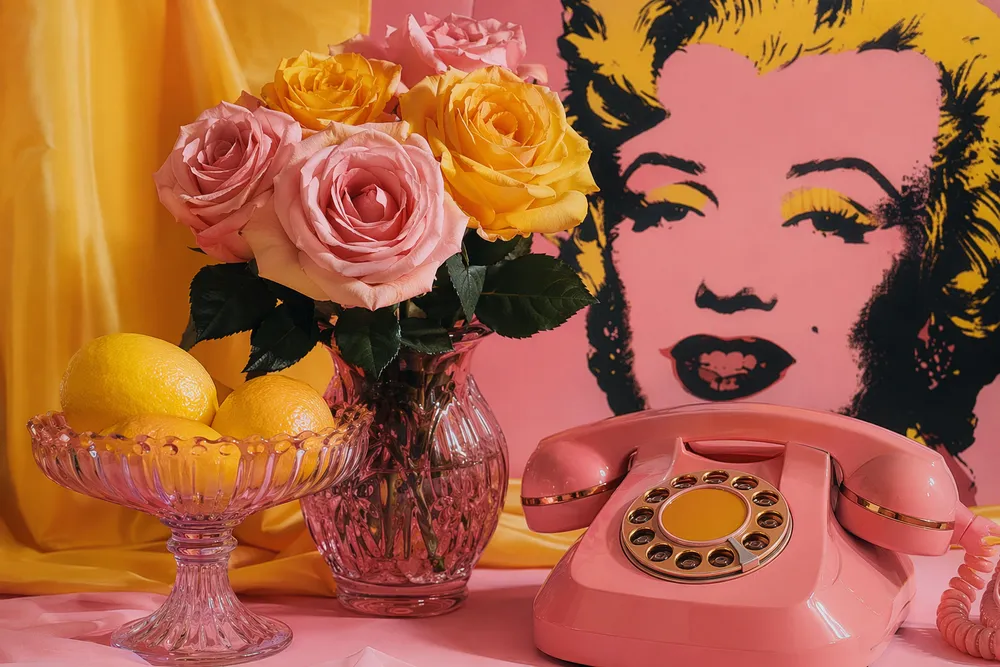Contoh gaya tersendiri Warhol yang dicipta di CreateVision AI