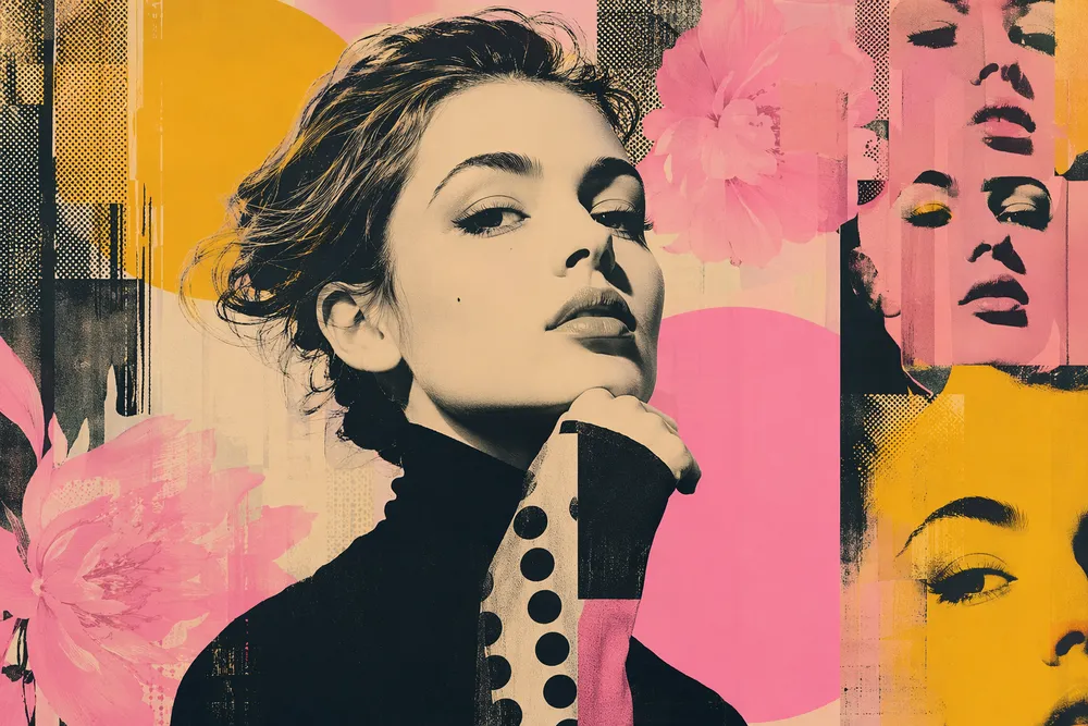 Contoh gaya tersendiri Warhol yang dicipta di CreateVision AI