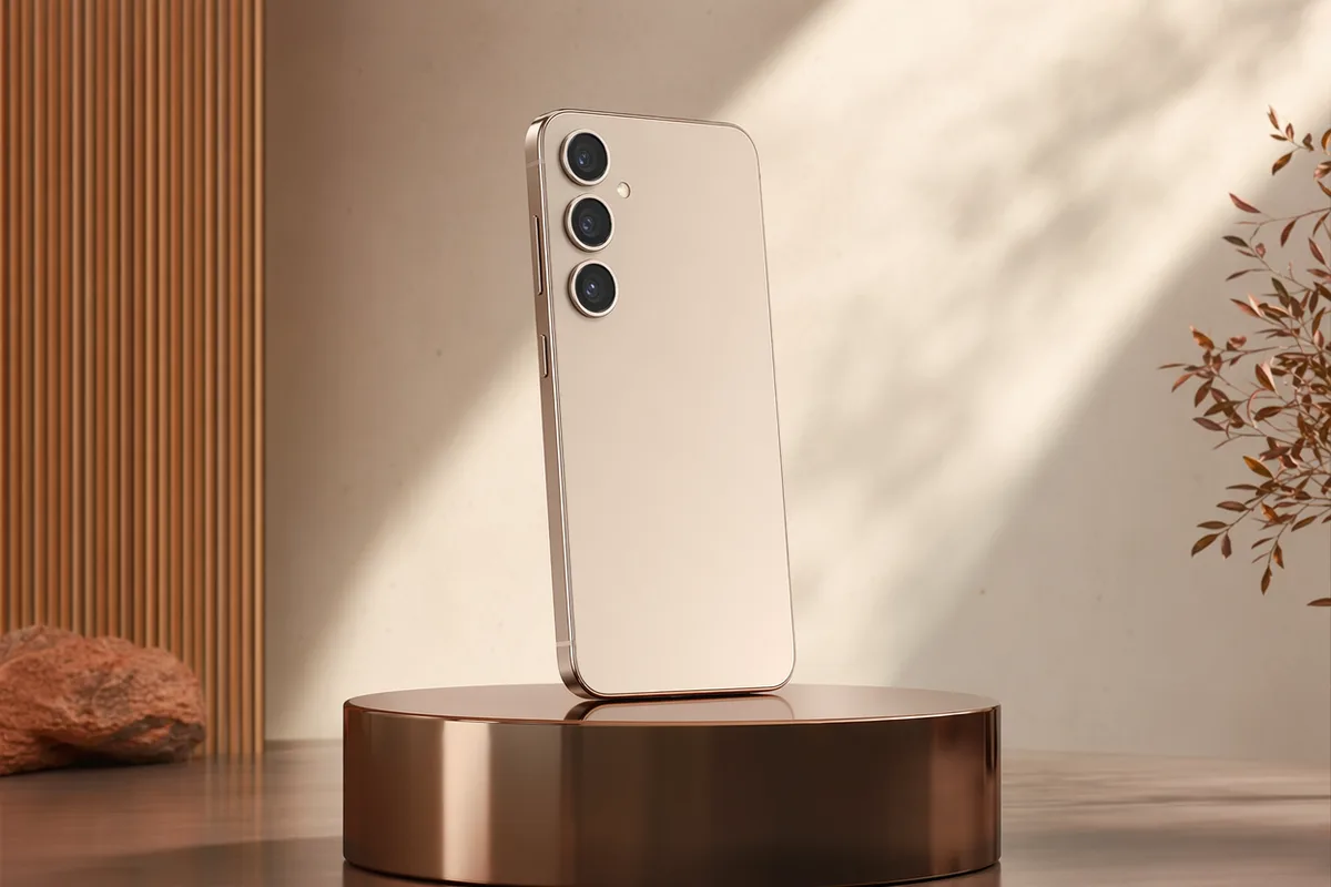 Commercial product video frame of a rotating smartphone