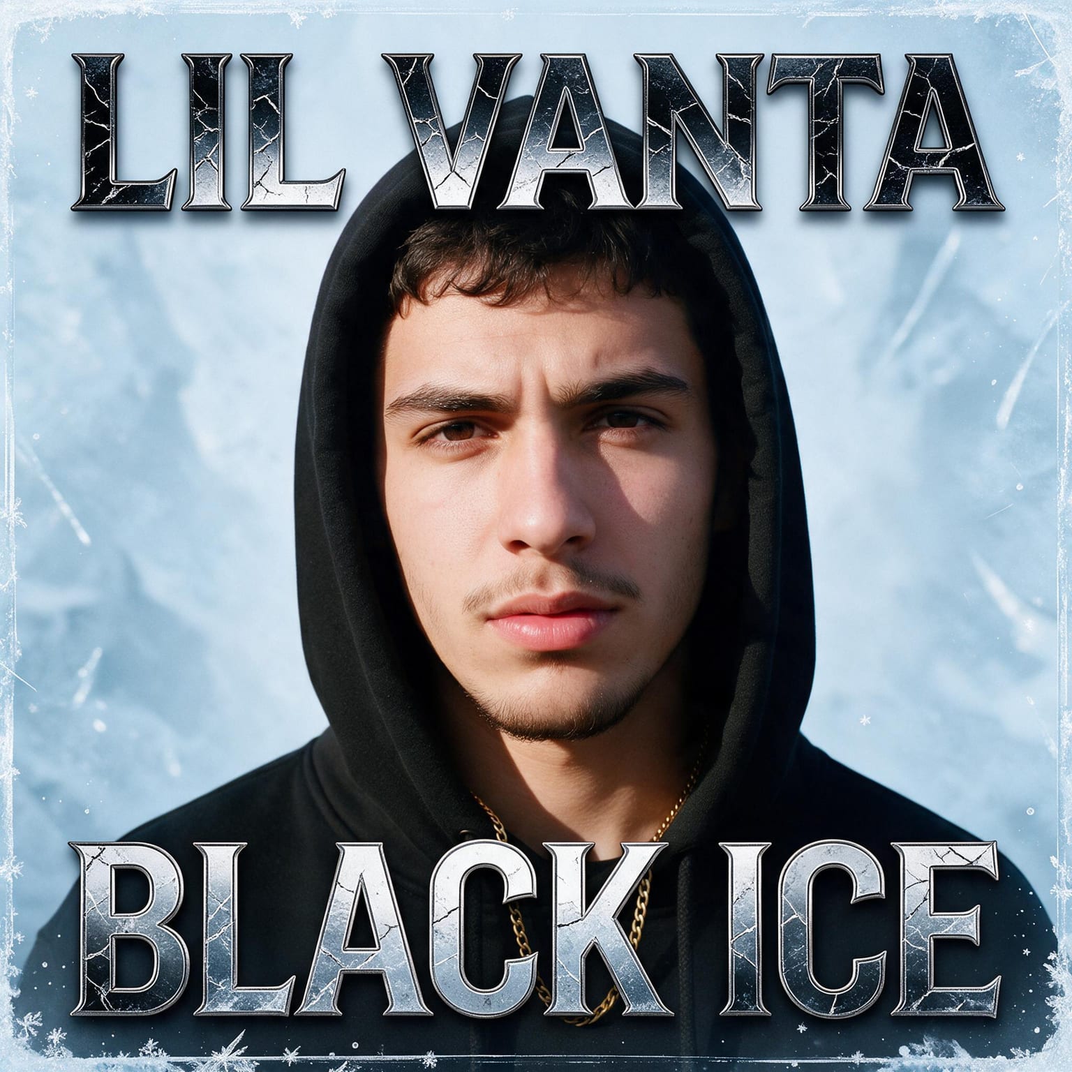 Finished Trap album cover made from the same photo with the artist name and title