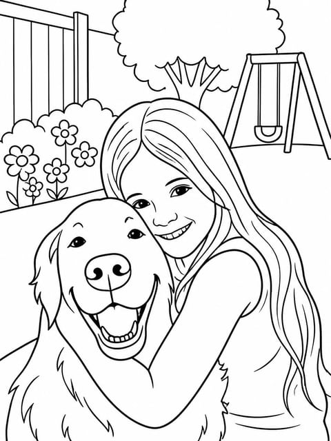 Simple (ages 3–6) coloring page style example