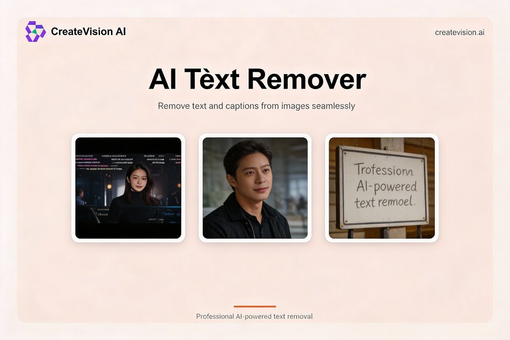 AI Text Remover - Remove Text from Images Free | CreateVision