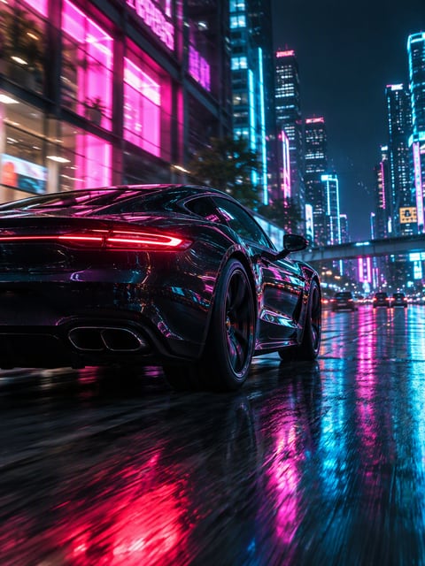 Neon City Night