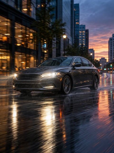 Rainy Downtown