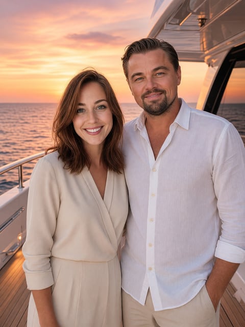 Yacht with DiCaprio