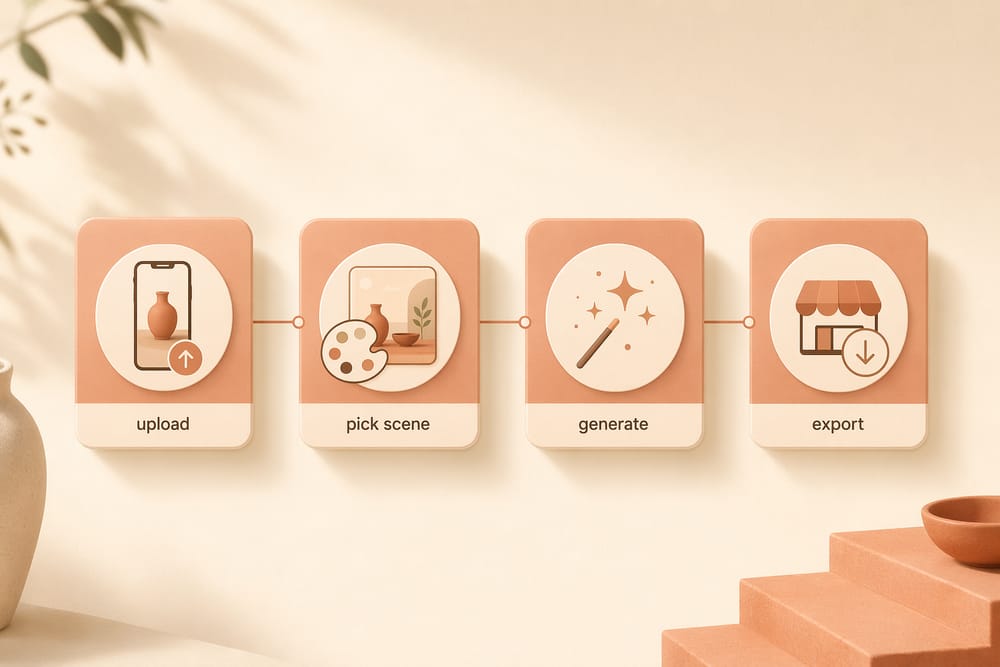 ecommerce product mockup generator step-by-step workflow