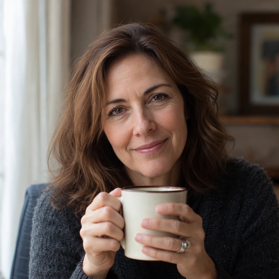 Test 2 — Hands & faces: a portrait holding a mug, both hands visible — GPT Image 2