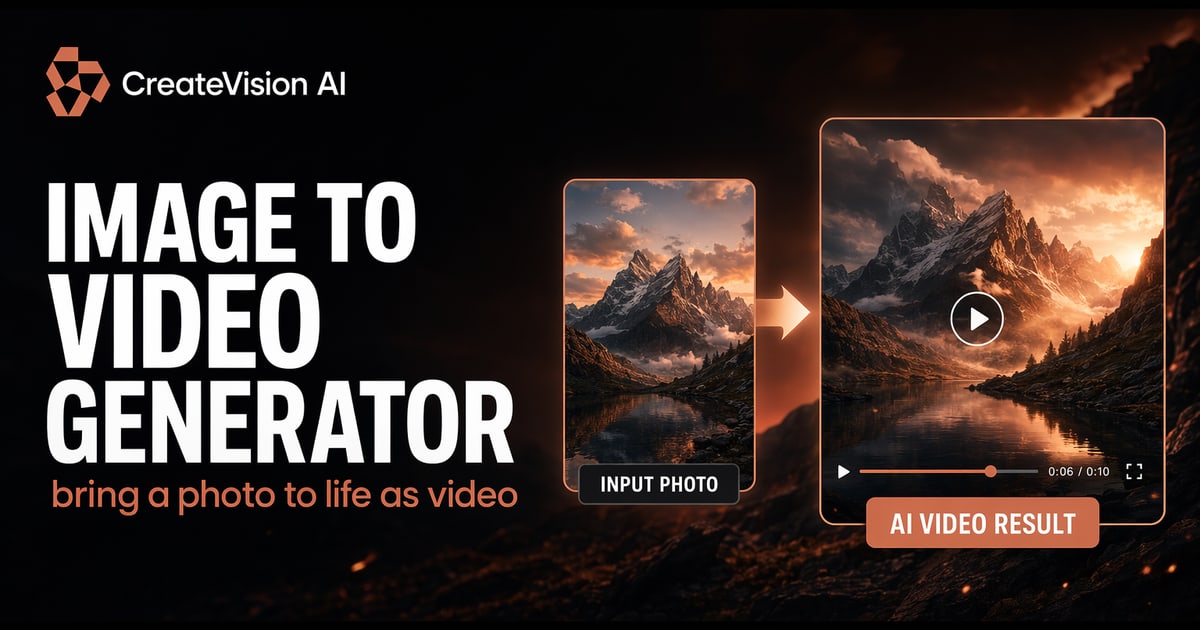 Image to Video AI Generator | CreateVision AI