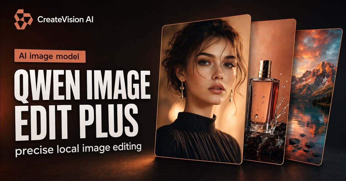 Qwen Image Edit Plus AI Editor | CreateVision AI