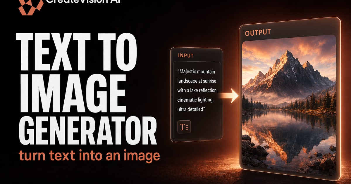 Free Text to Image Generator | CreateVision AI