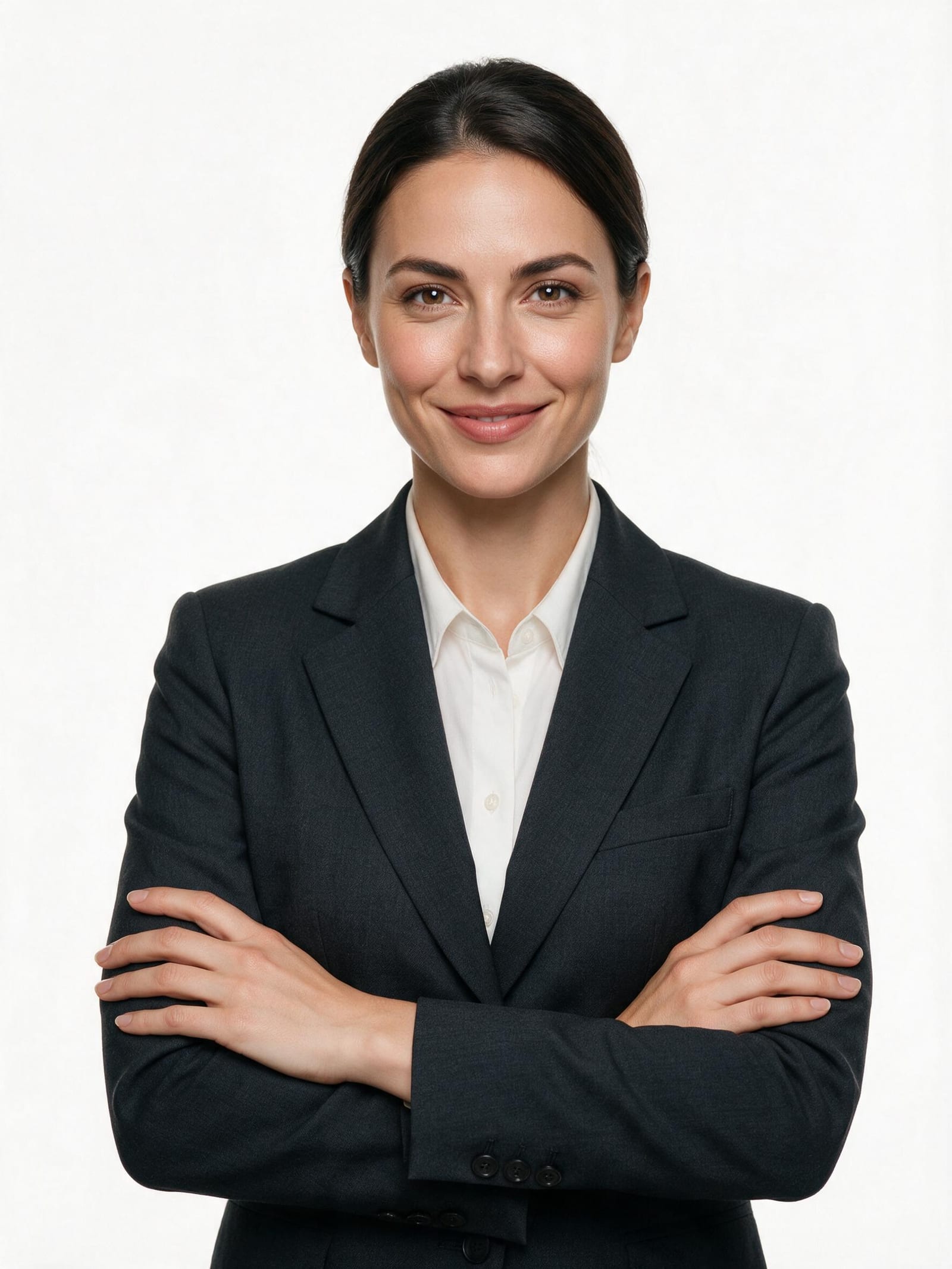 Corporate headshot with studio lighting and natural skin texture, generated with Seedream 5 Pro on CreateVision AI, first take