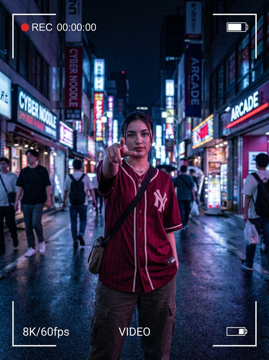 Hyper-realistic Cinematic Portrait with Neon Urban Aesthetic
